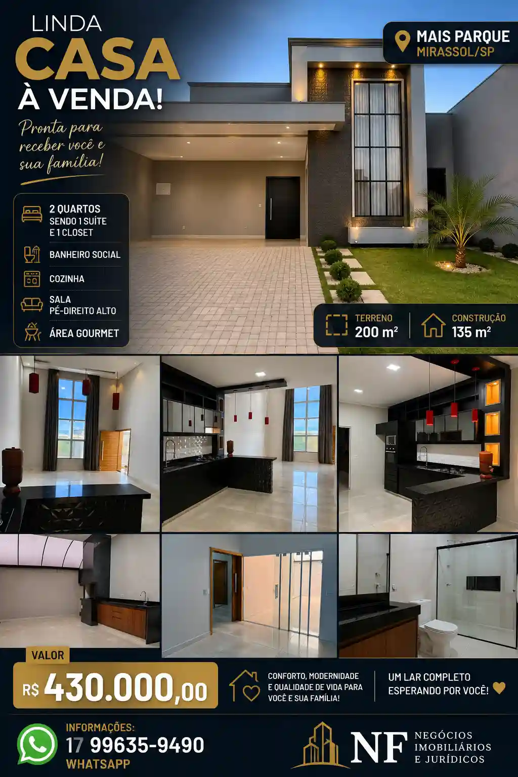 Casa no Residencial Mais Parque Mirassol — foto 1